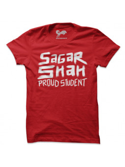 Sagar Shah Proud Student (Red) - T-shirt